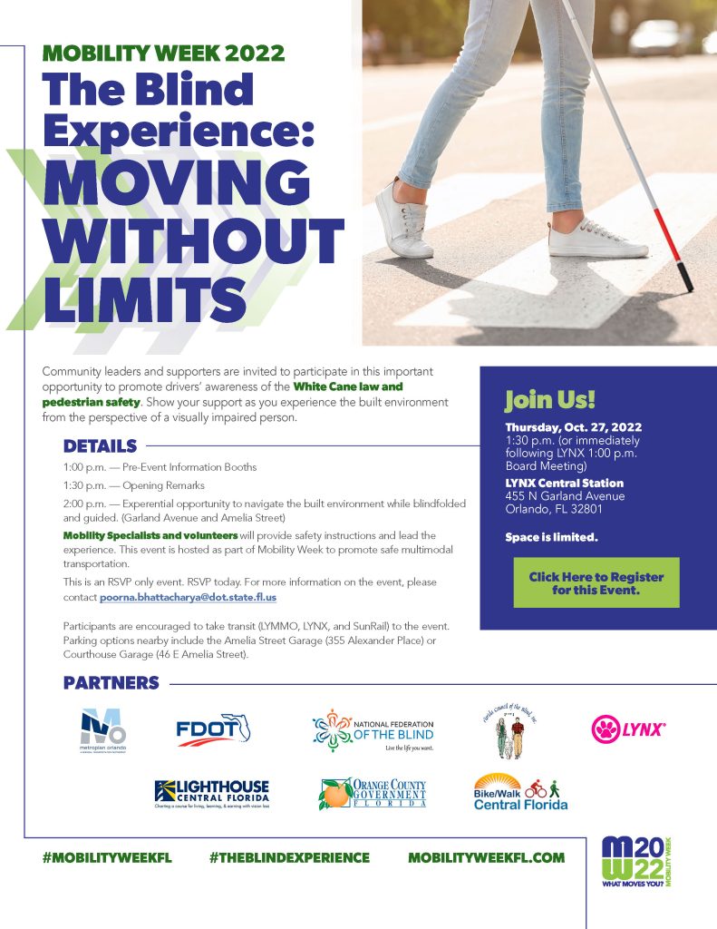 The Blind Experience event promo - click to go to registration page