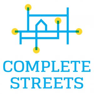 complete streets logo showing connecting streets